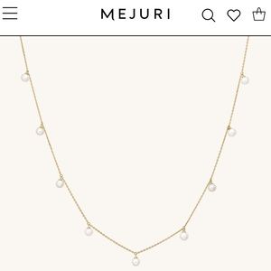 Mejuri Pearl Station Necklace